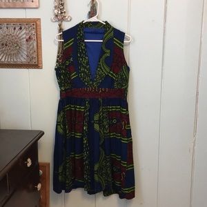 African print dress